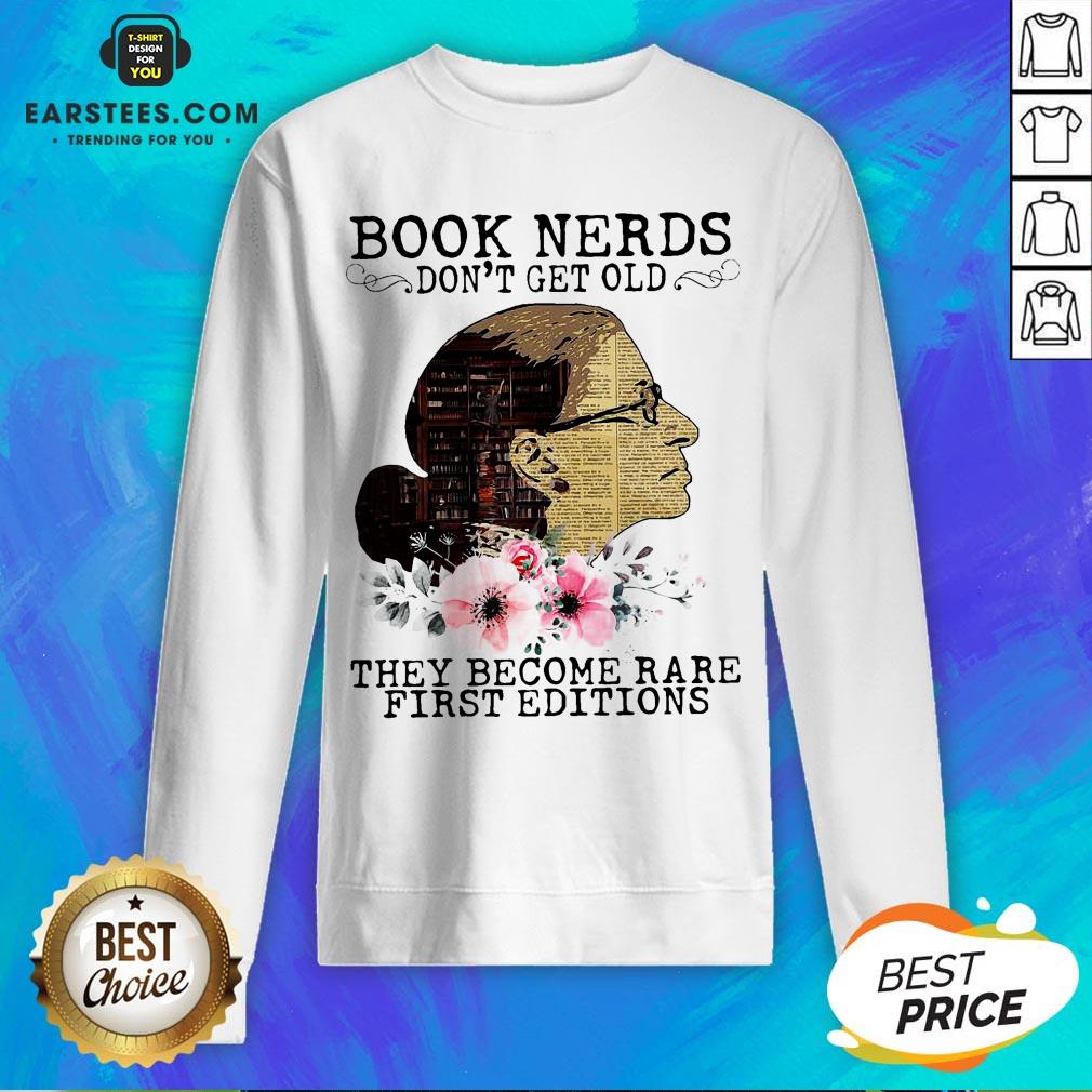 Pretty RBG Notorious Book Nerds Don’t Get Old They Become Rare First Editions Shirt - Image 5