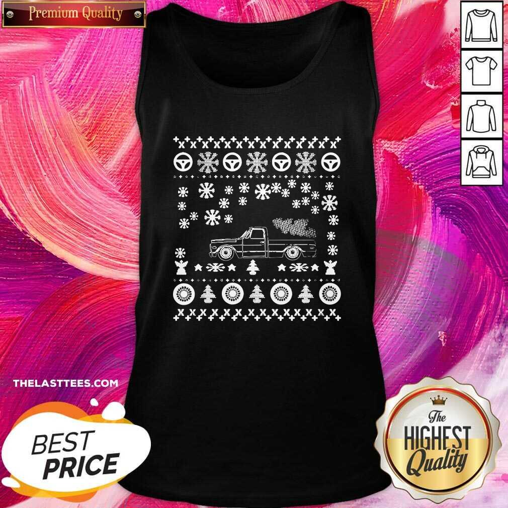 Pretty Tow Truck Ugly Merry Christmas Shirt - Image 3