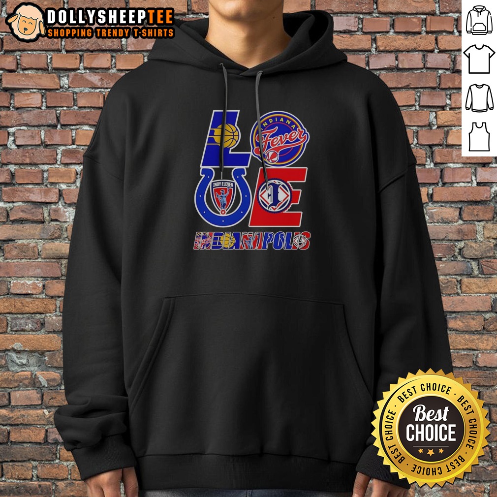 Good Indianapolis Sports Teams Love Logos Shirt - Image 2