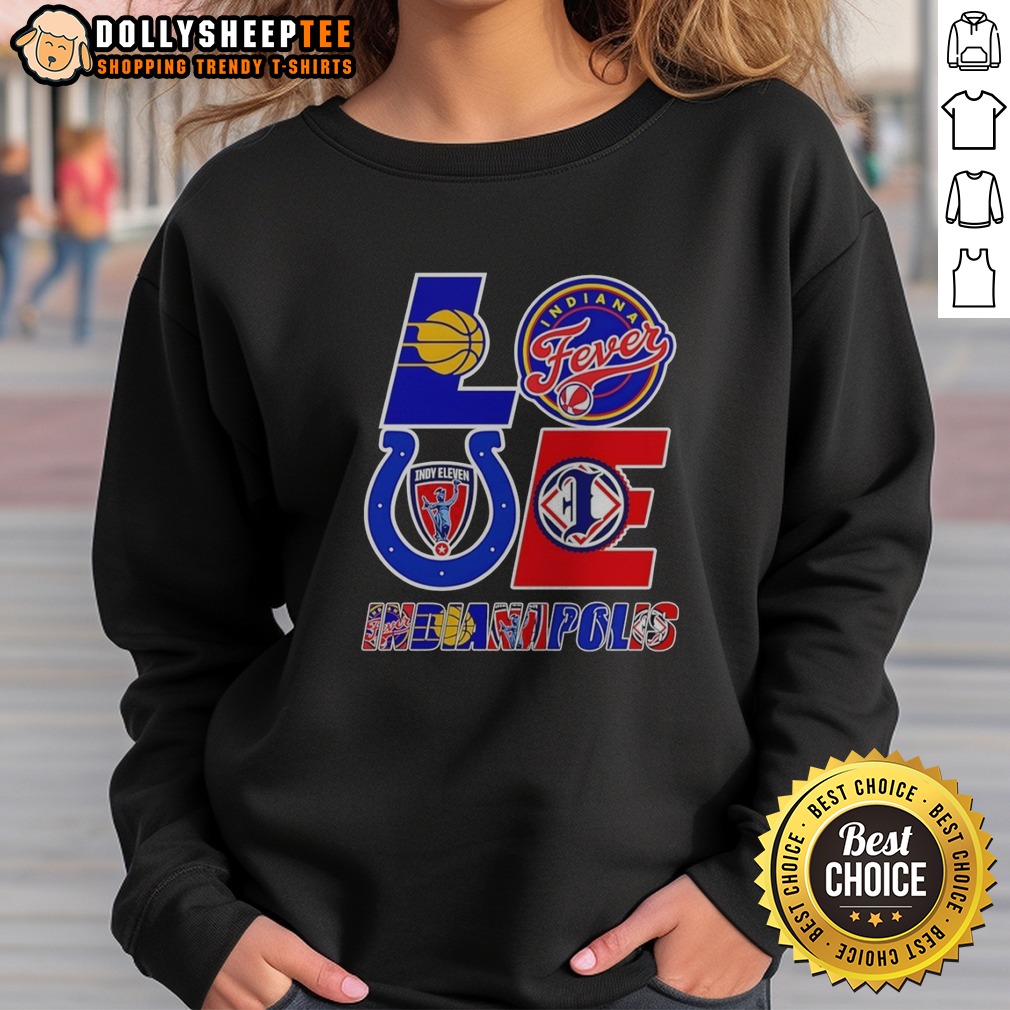 Good Indianapolis Sports Teams Love Logos Shirt - Image 4