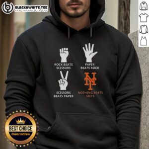 Alternative view of Nice New York Mets Nothing Beats Rock Beats Scissors Paper Beats Rock Scissors Beats Paper T-Shirt