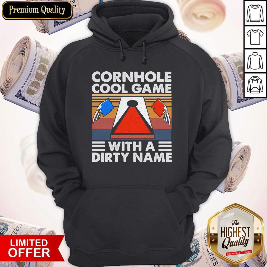 Cornhole Cool Game With A Dirty Name Vintage Retro Shirt - Image 3