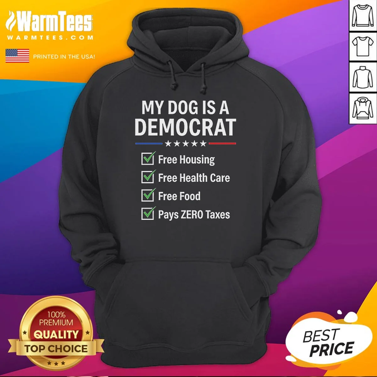 Top My Dog Is A Democrat Shirt - Image 3