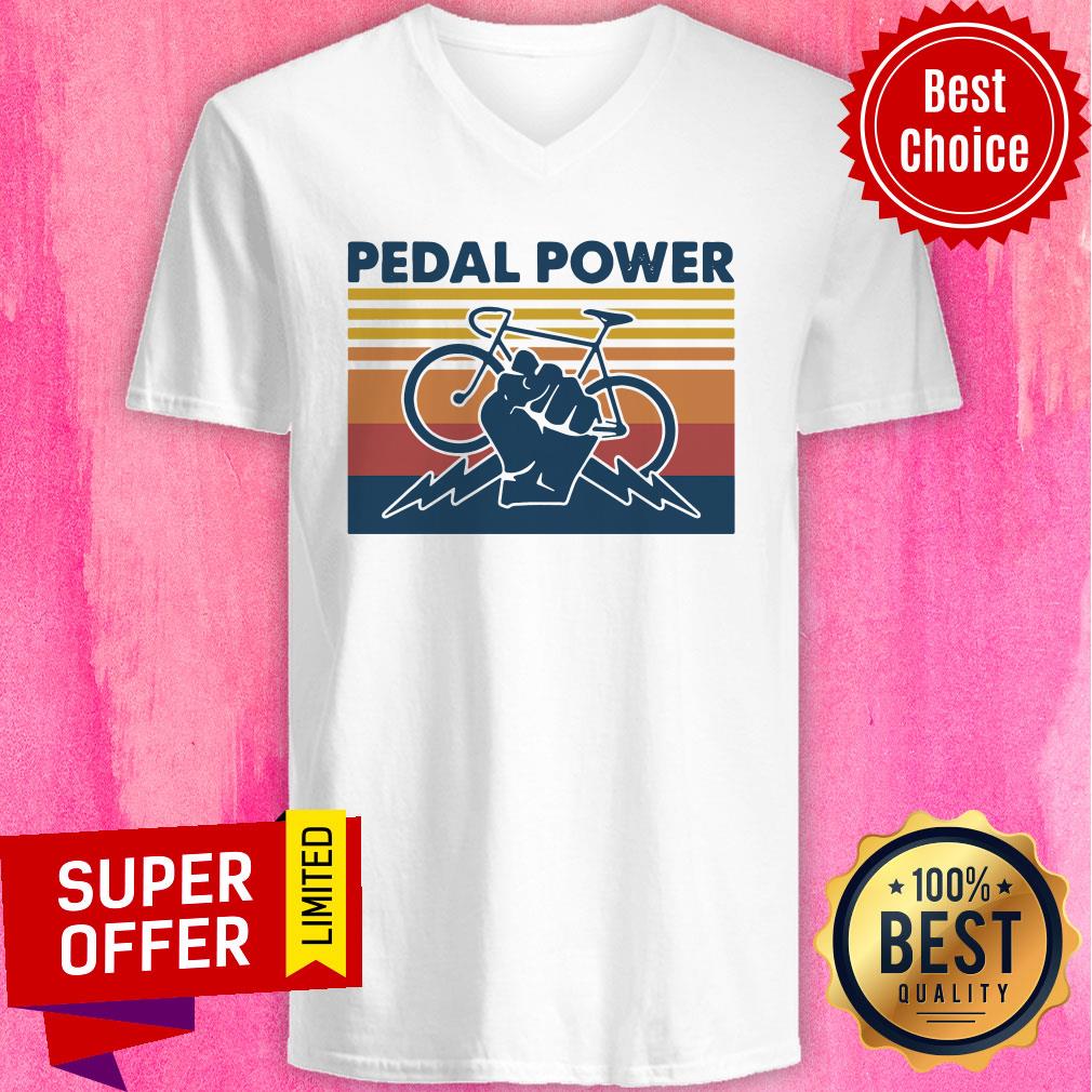 Awesome Pedal Power Vintage Retro Shirt - Image 3