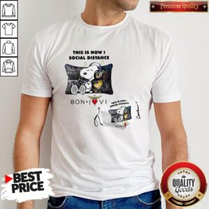 Funny Snoopy This Is How I Social Distance Bonjovi Shirt