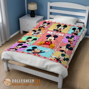 Alternative view of Awesome Perfect Mickey Mouse Collage Blanket Fleece Customized Blanket