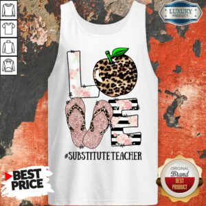 Alternative view of Hot Apple Leopard Love Substitute Teacher Shirt