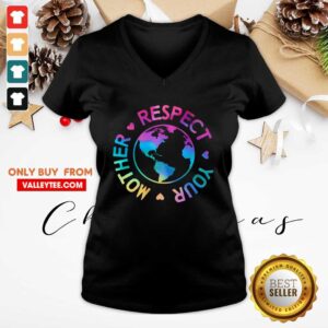 Alternative view of Respect Your Mother Rainbow Earth Day Shirt