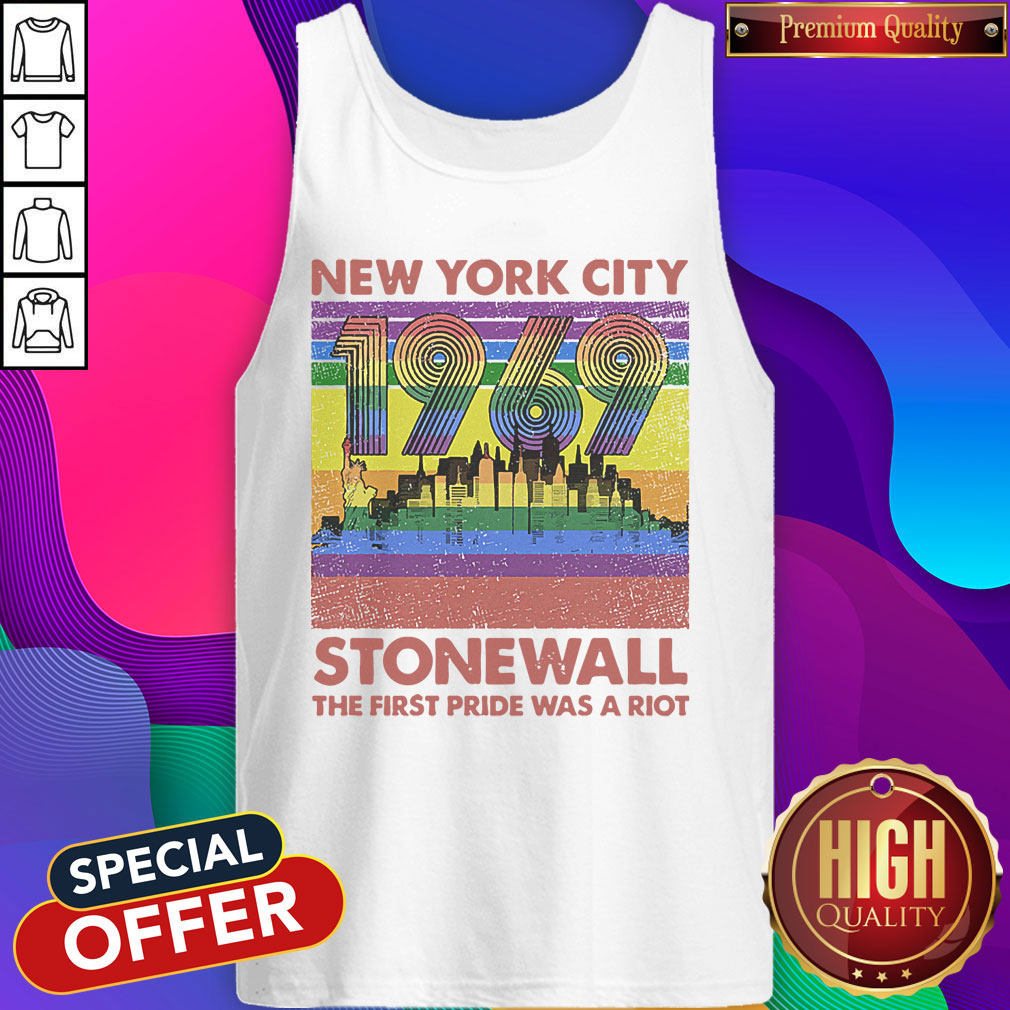 Top New York City 1969 Stonewall The First Pride Was A Riot Lgbt Pride Vintage Shirt - Image 5