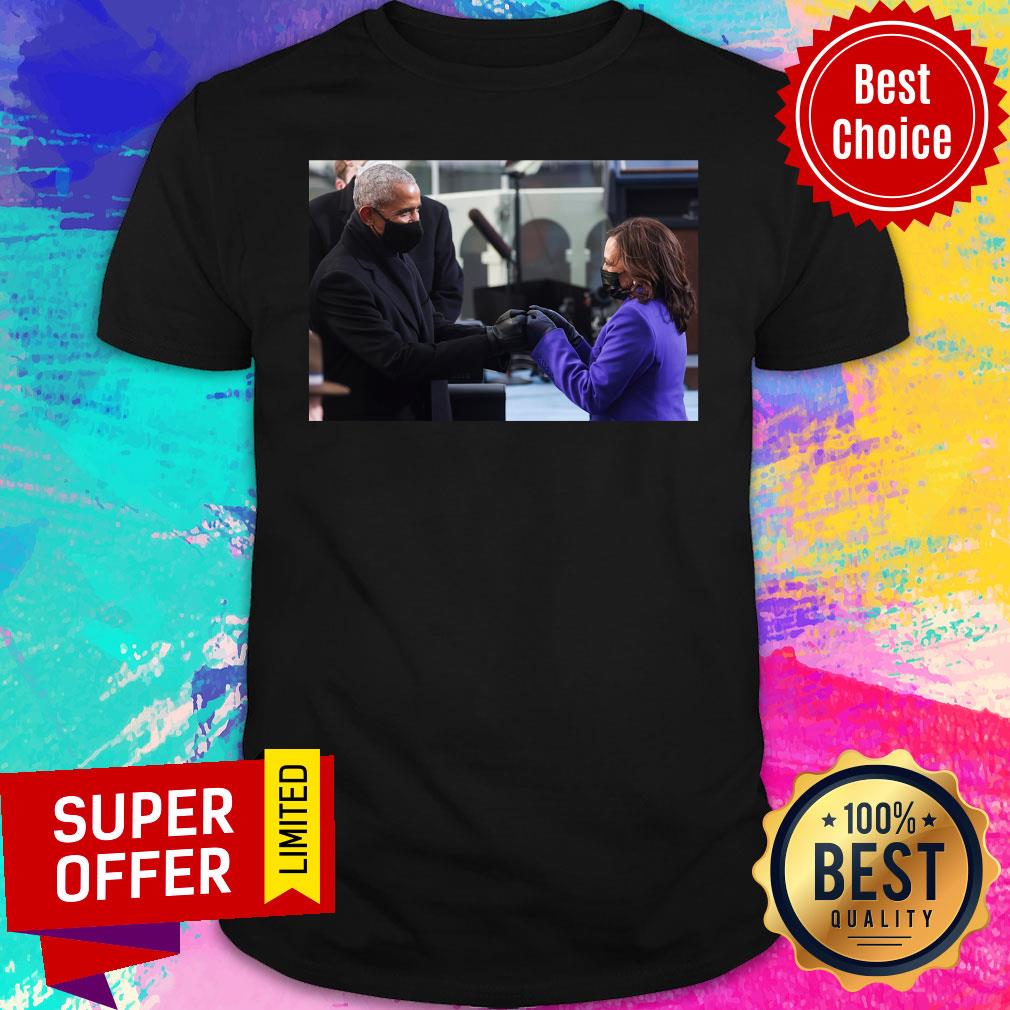 Nice Barack Obama Greeting Vice President Kamala Harris Shirt