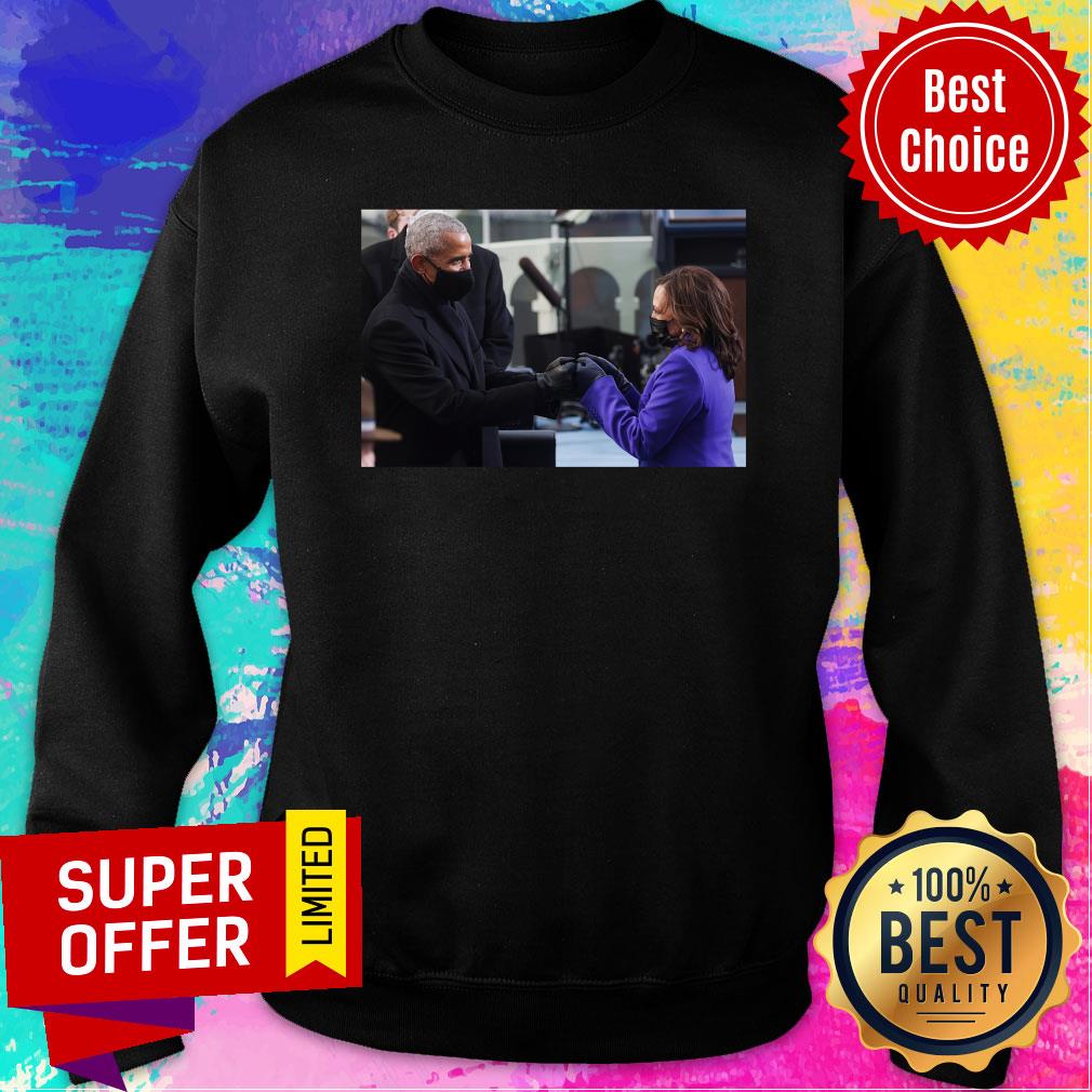 Nice Barack Obama Greeting Vice President Kamala Harris Shirt - Image 5