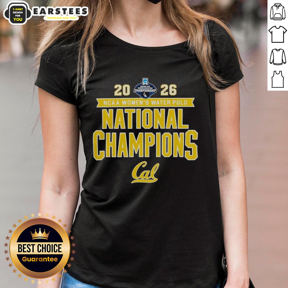 Awesome 2026 NCAA Women's Water Polo National Champs Cal Golden Bears Victory T-Shirt - Image 3