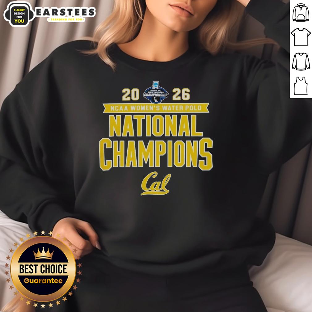 Awesome 2026 NCAA Women's Water Polo National Champs Cal Golden Bears Victory T-Shirt - Image 5