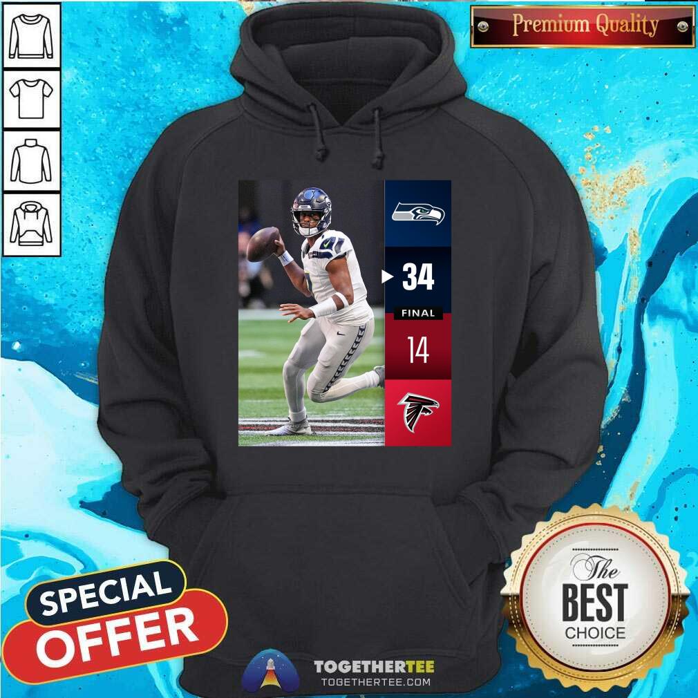 Awesome Seattle Seahawks Win 34-14 Atlanta Falcons Final Week 7 T-Shirt - Image 4
