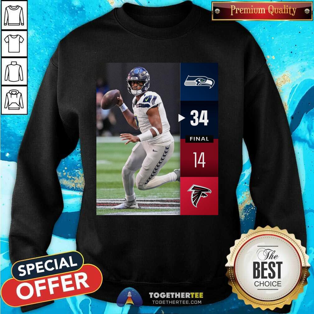 Awesome Seattle Seahawks Win 34-14 Atlanta Falcons Final Week 7 T-Shirt - Image 2