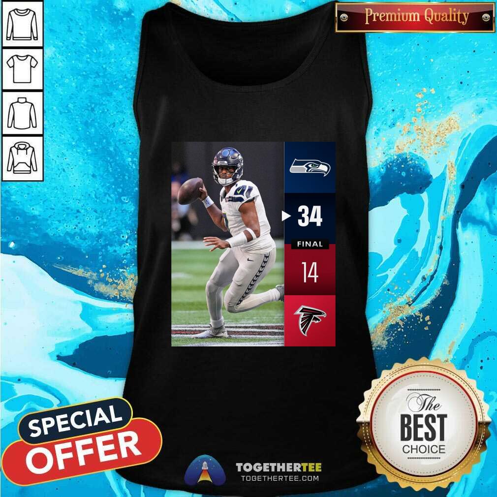 Awesome Seattle Seahawks Win 34-14 Atlanta Falcons Final Week 7 T-Shirt - Image 3
