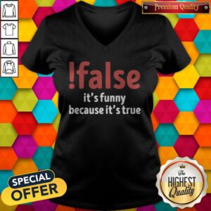 Alternative view of Premium False It’s Funny Because It’s True Shirt