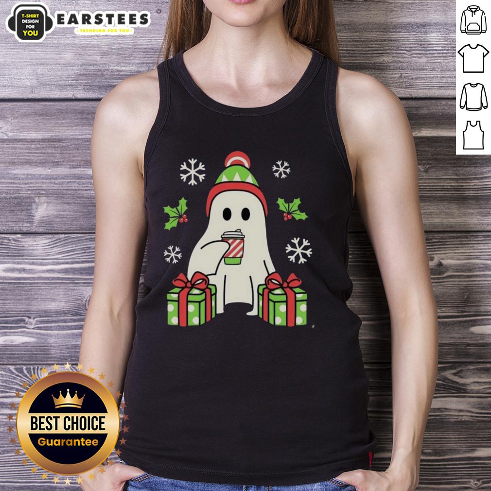 Cute Christmas Ghost T-Shirt - Image 4