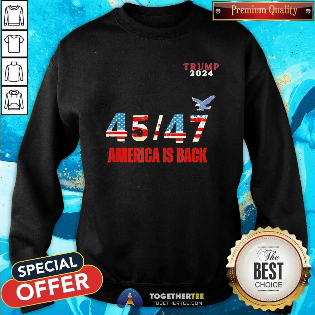 Hot Trump 45 47 Make America Great Again 2024 T-Shirt - Image 4