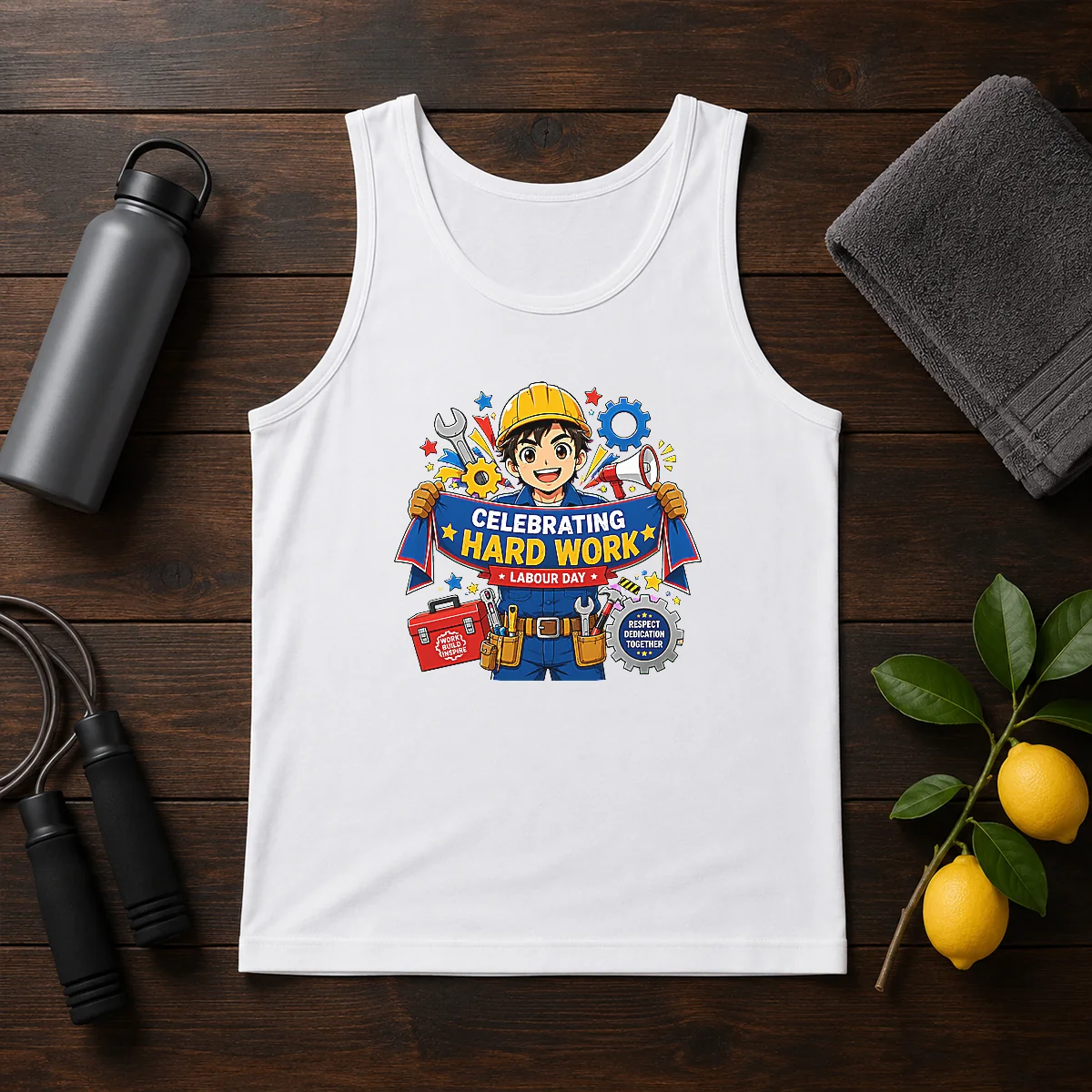 Hot Labour Day Celebration Anime For Proud Workers Shirt - Image 3