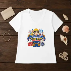 Alternative view of Hot Labour Day Celebration Anime For Proud Workers Shirt