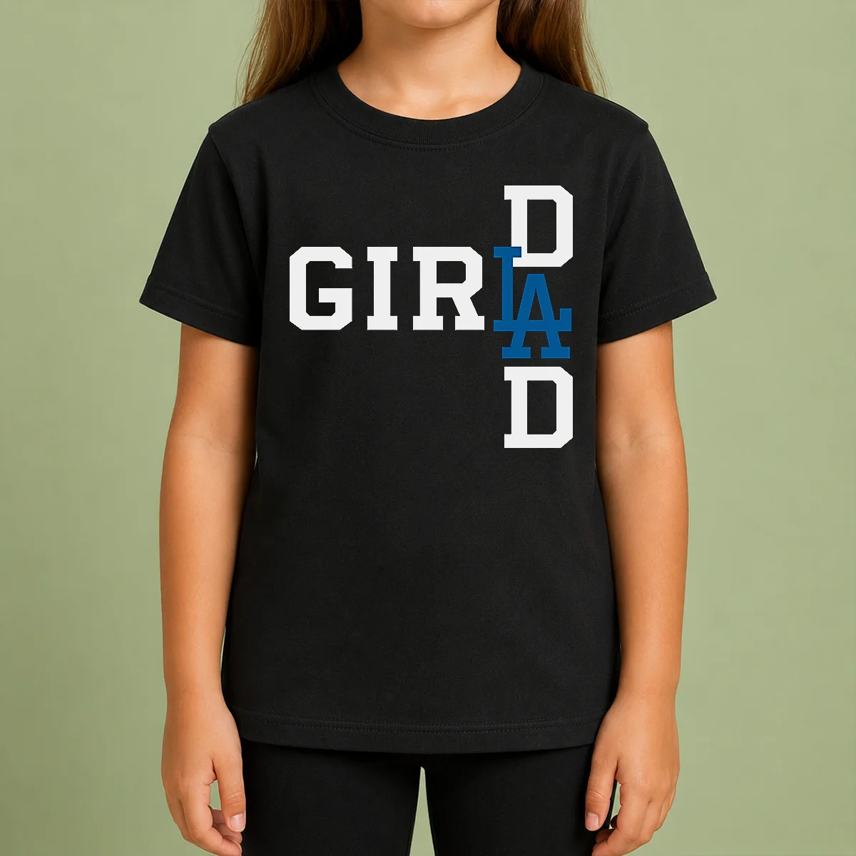Nice Los Angeles Dodgers LA Girl Dad Shirt - Image 9