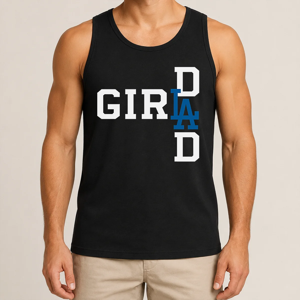 Nice Los Angeles Dodgers LA Girl Dad Shirt - Image 3
