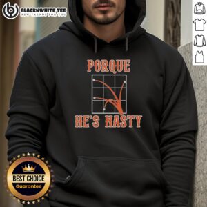Alternative view of Top Porque He's Nasty New York Mets T-Shirt