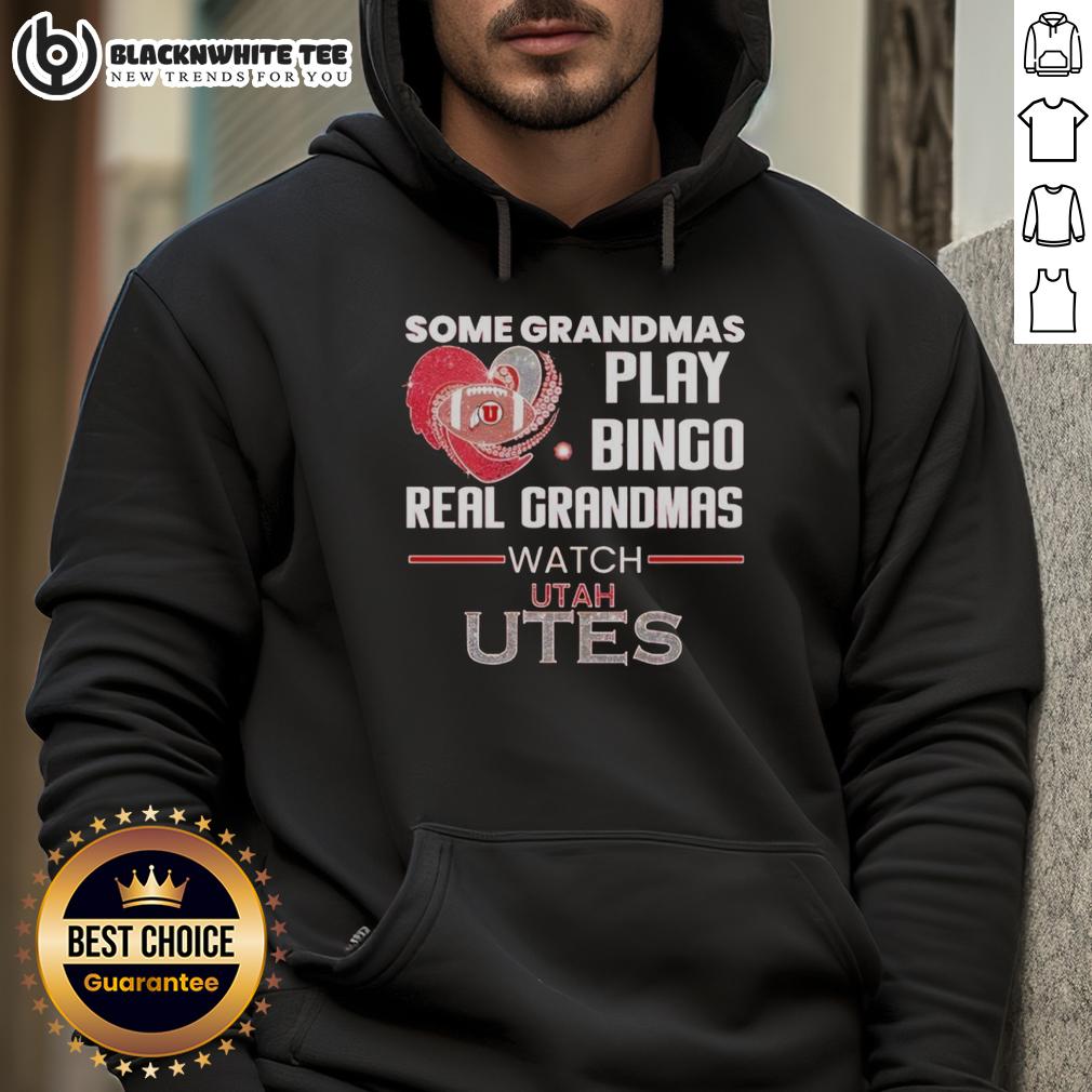 Nice Some Grandmas Play Bingo Real Grandmas Watch Utah Utes T-Shirt - Image 2