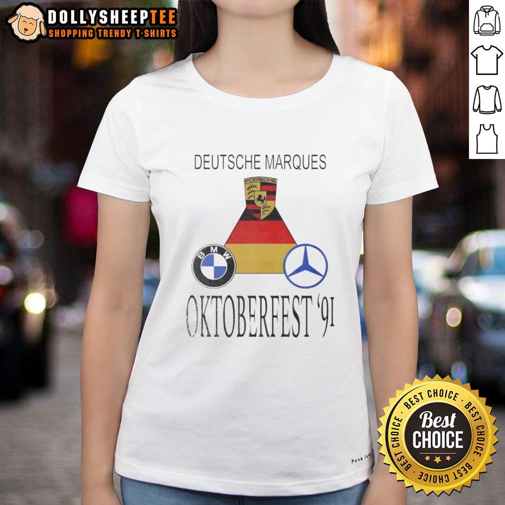 Official Porsche BMW And Mercedes-Benz Deutsche Marques Oktoberfest '91 T-Shirt - Image 3