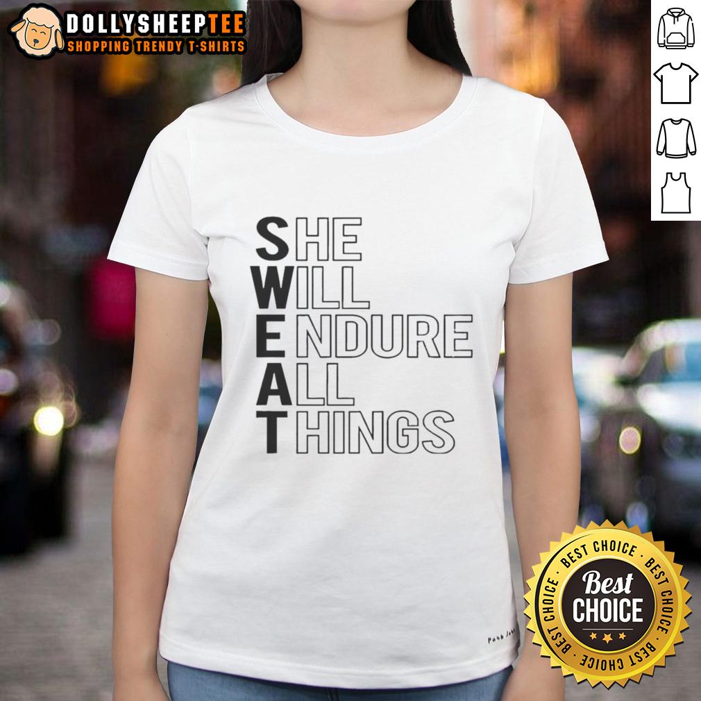 Official She Will Endure All Things T-Shirt - Image 3