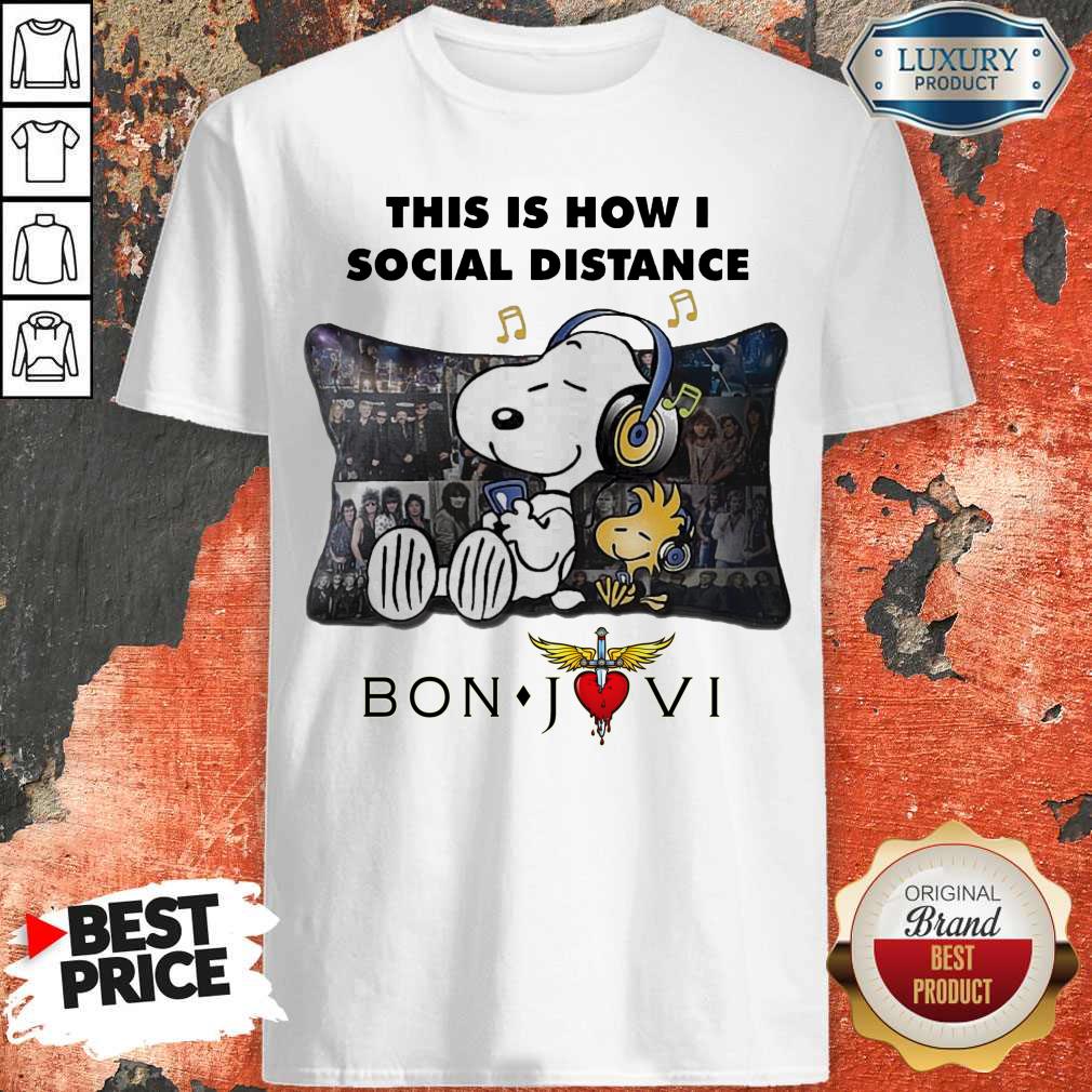 Official This Is How I Social Distance Bon Jovi Shirt