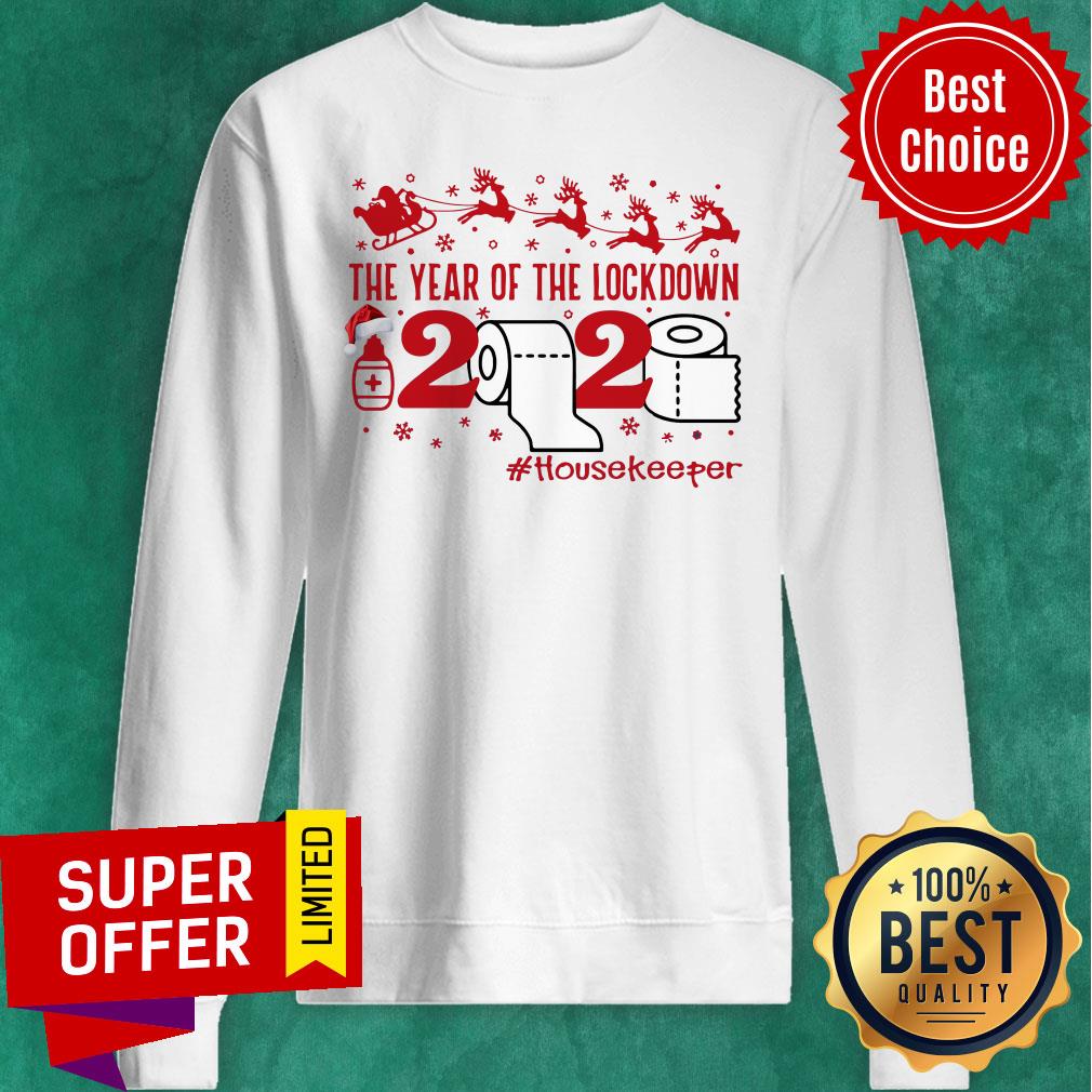 Top The Year Of The Lockdown 2020 #Housekeeper Christmas Shirt - Image 4