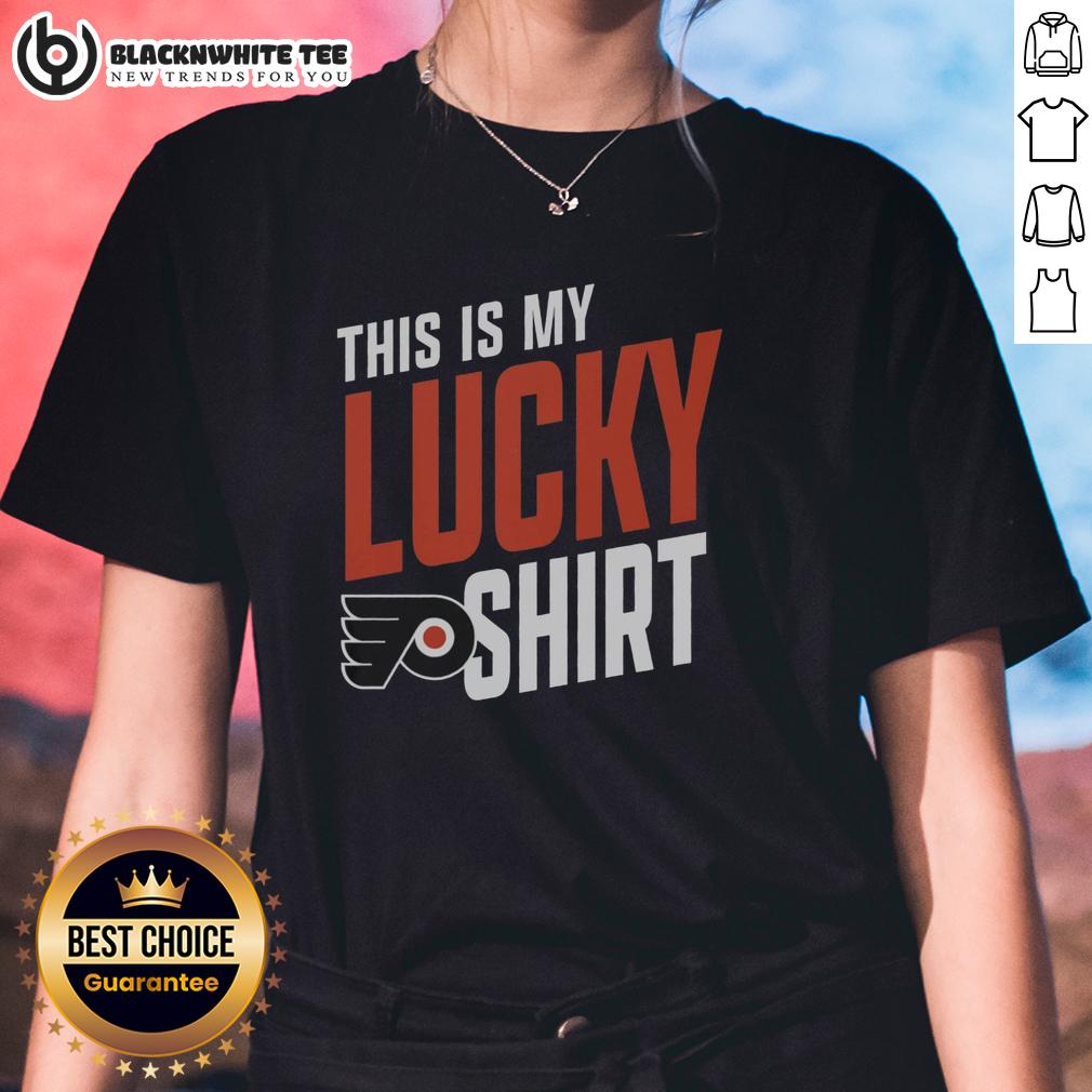 Nice Philadelphia Flyers This Is My Lucky T-Shirt - Image 3