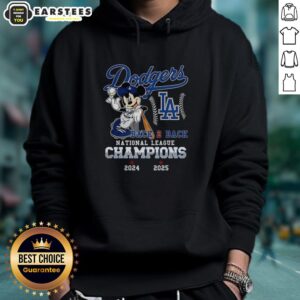 Alternative view of Awesome Mickey Mouse X Los Angeles Dodgers National League Champions Back To Back 2024 2025 T-Shirt