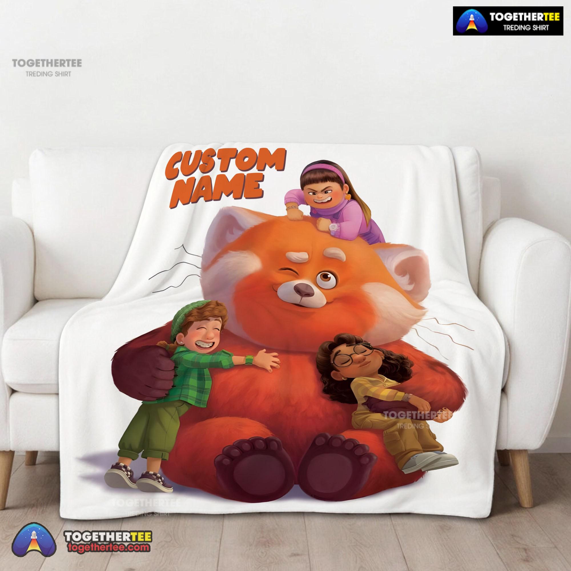 Official Pixar Turning Red With Friends Blanket Fleece Customized Blanket - Image 2