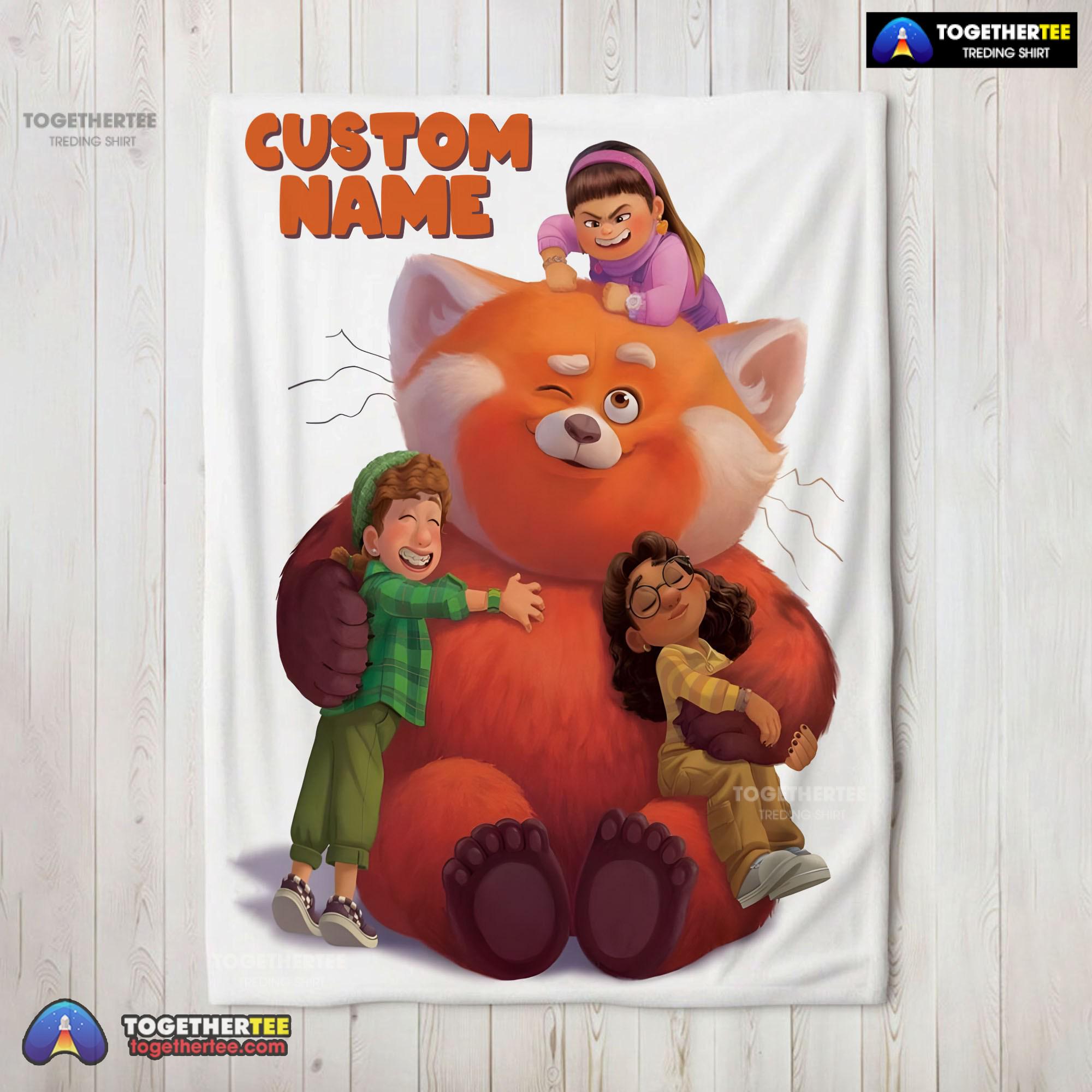 Official Pixar Turning Red With Friends Blanket Fleece Customized Blanket
