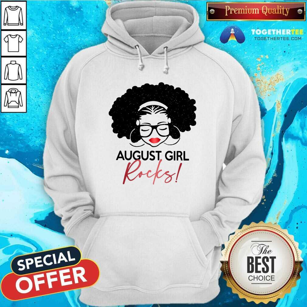 Awesome August Girl Rocks Shirt - Image 5