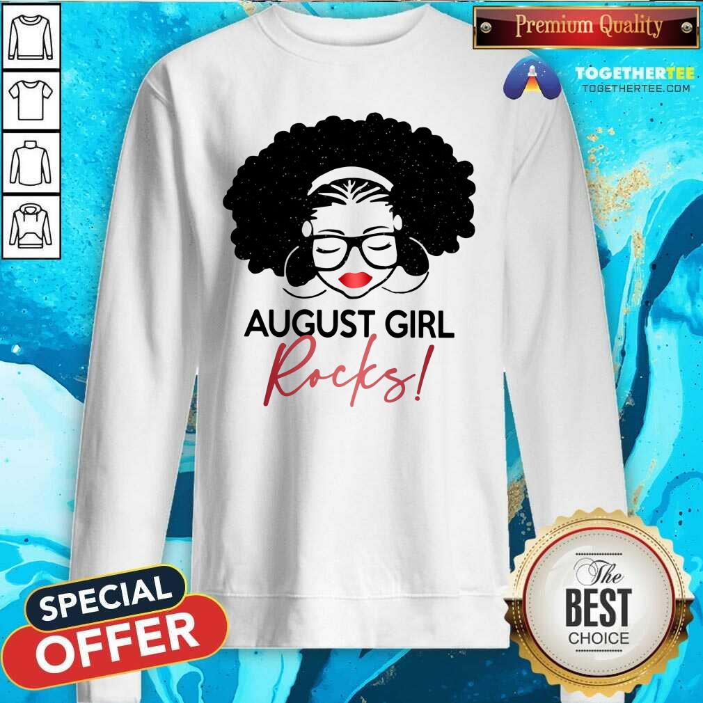 Awesome August Girl Rocks Shirt - Image 2