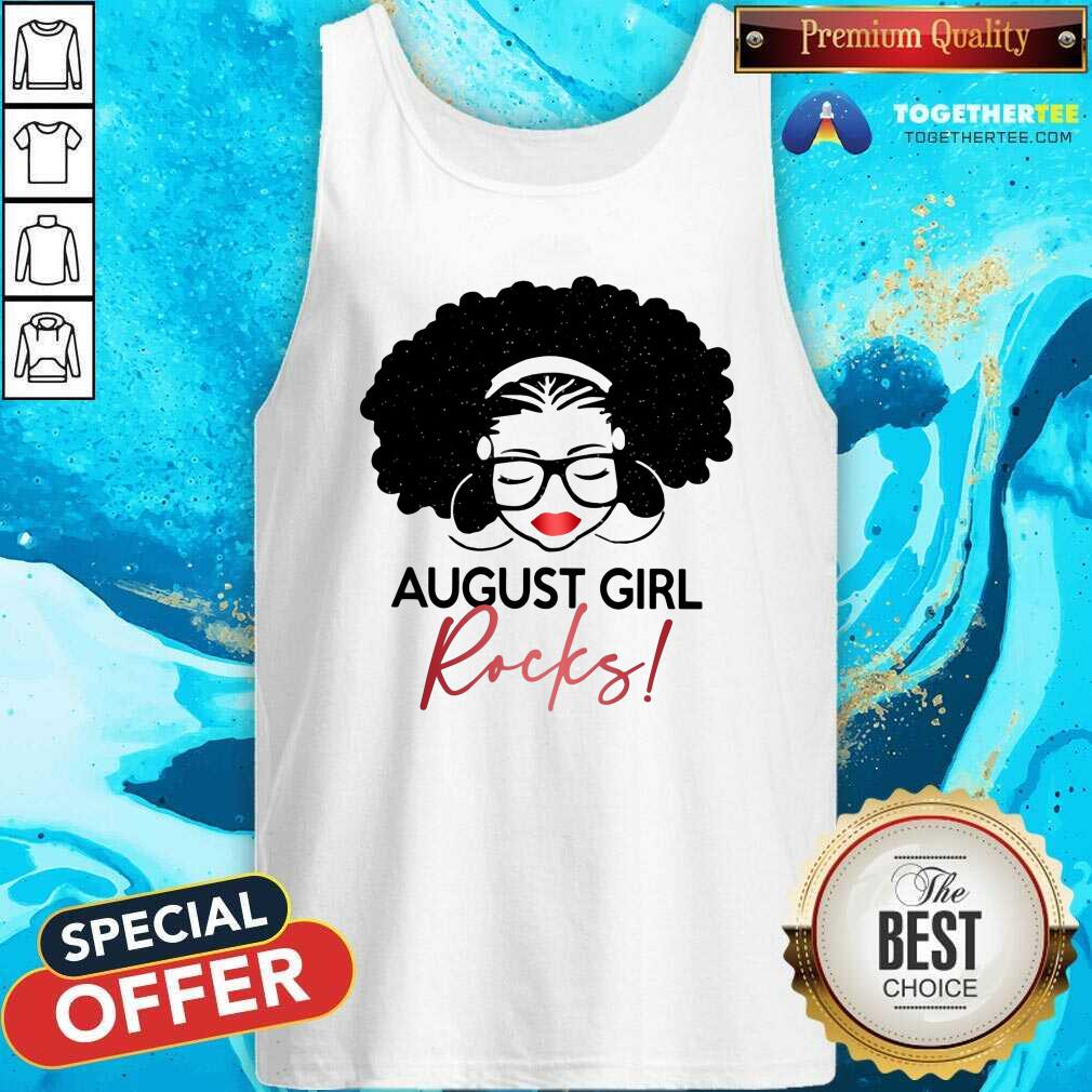 Awesome August Girl Rocks Shirt - Image 4