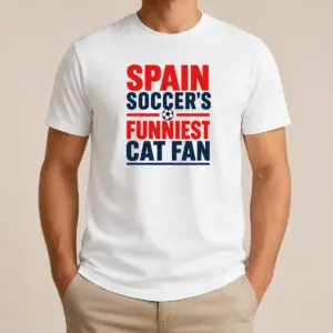 Official Premium Spain Soccer Cat Meme Funny Minimalist Shirt