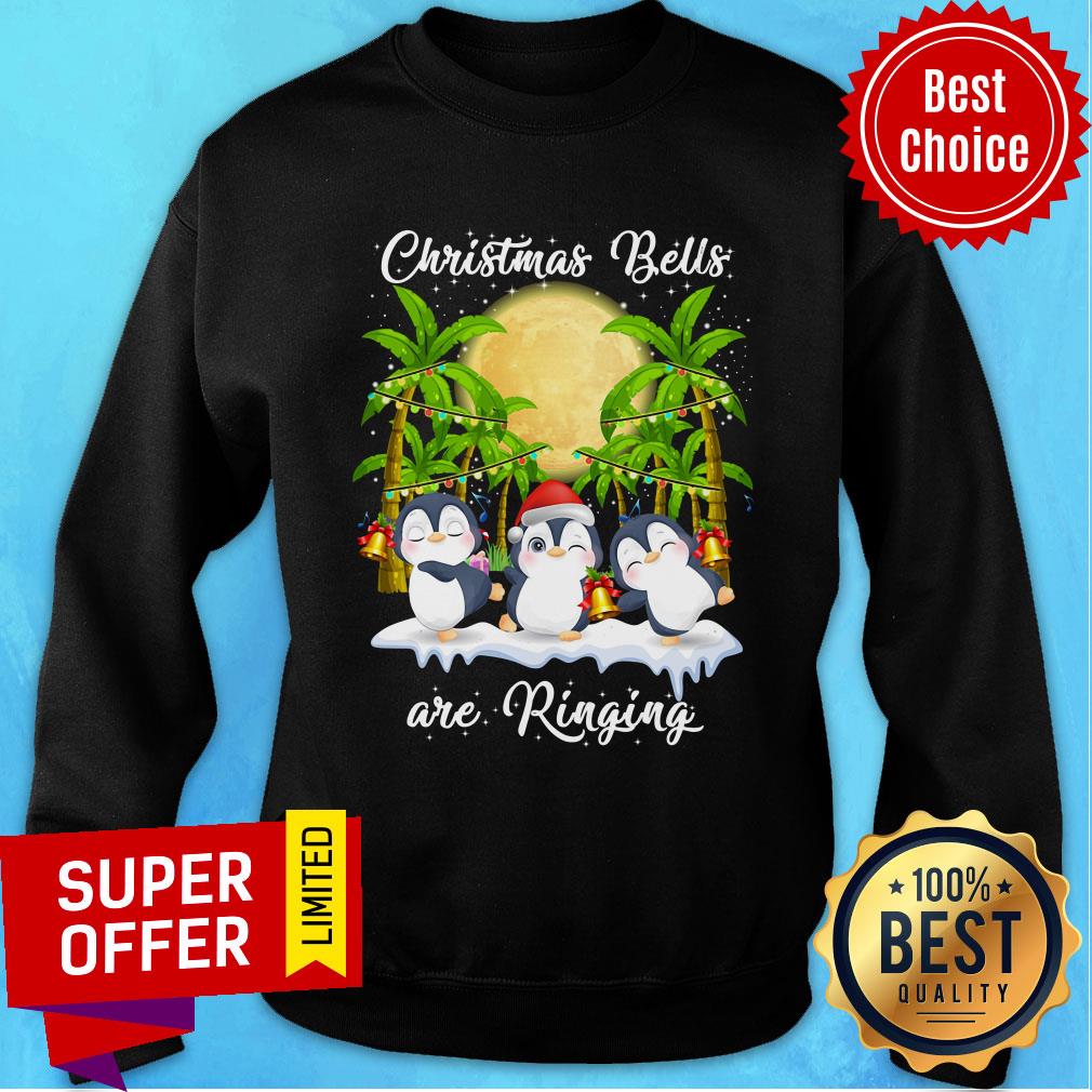 Penguin Christmas Bells Are Ringing Shirt - Image 4