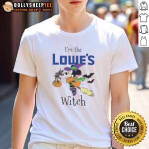 Pretty Minnie Mouse I'm Lowe's Witch Trick Or Treat Halloween T-Shirt