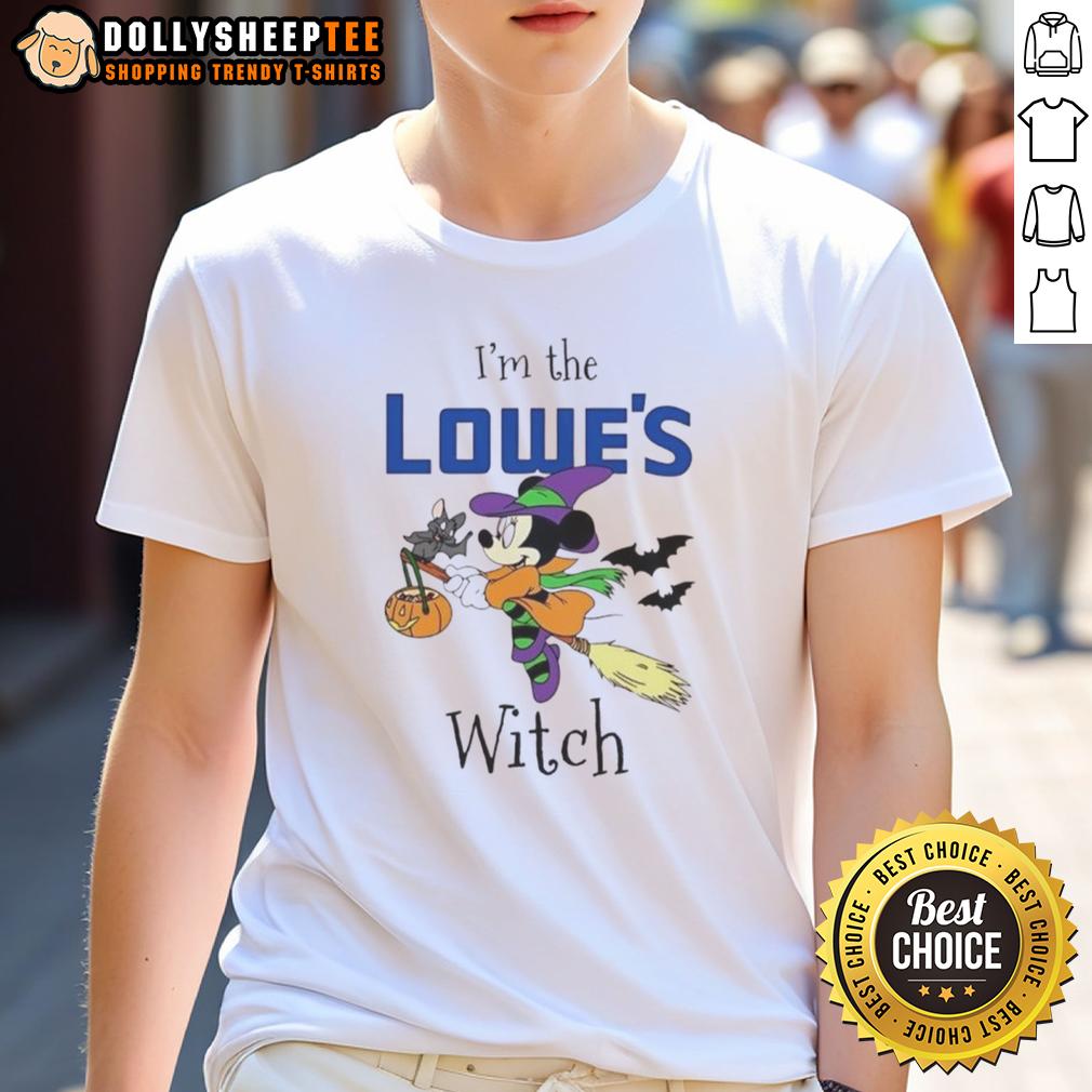 Pretty Minnie Mouse I'm Lowe's Witch Trick Or Treat Halloween T-Shirt