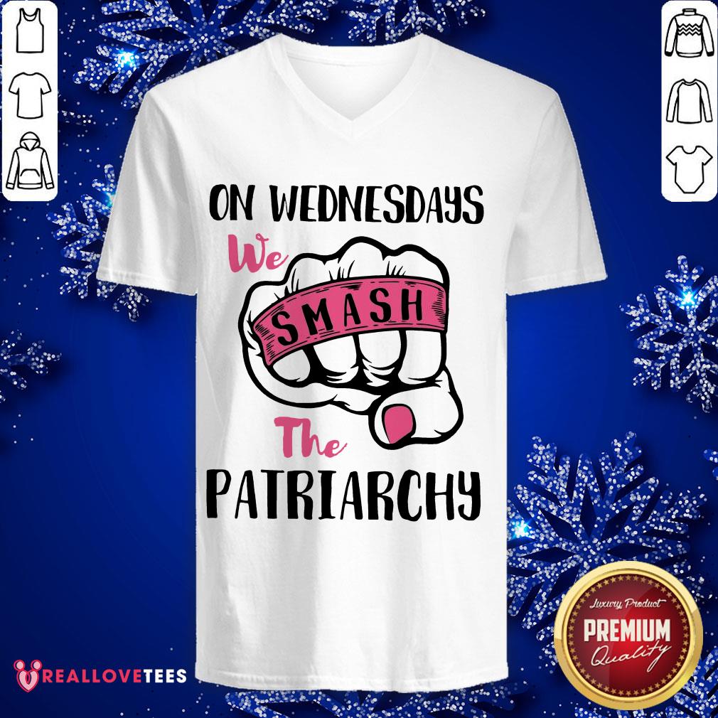 Super On Wednesday We Smash The Patriarchy Shirt - Image 2