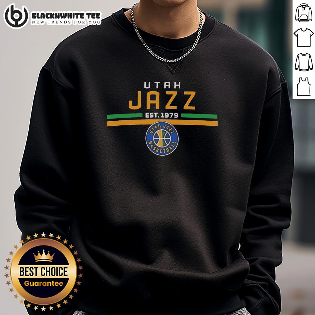 Official Utah Jazz Est 1979 Logo T-Shirt - Image 5