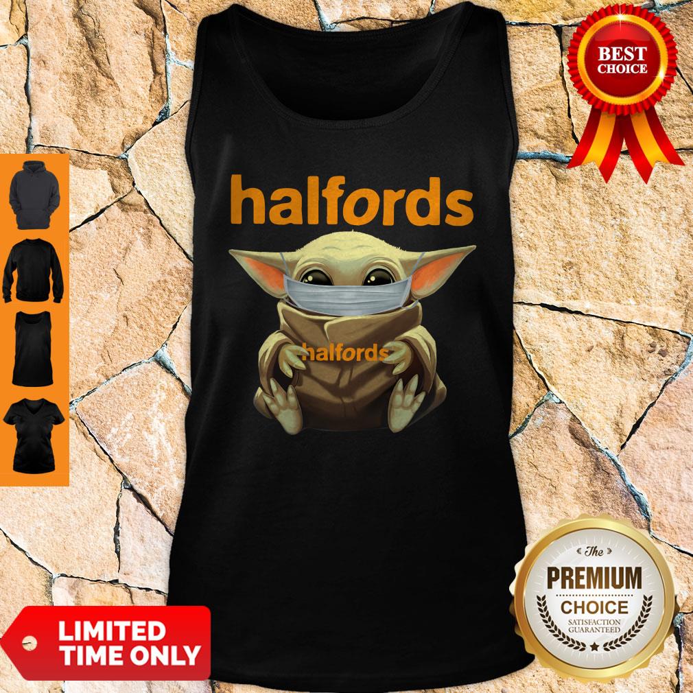 Funny Star Wars Baby Yoda Face Mask Hug Halfords Shirt - Image 5