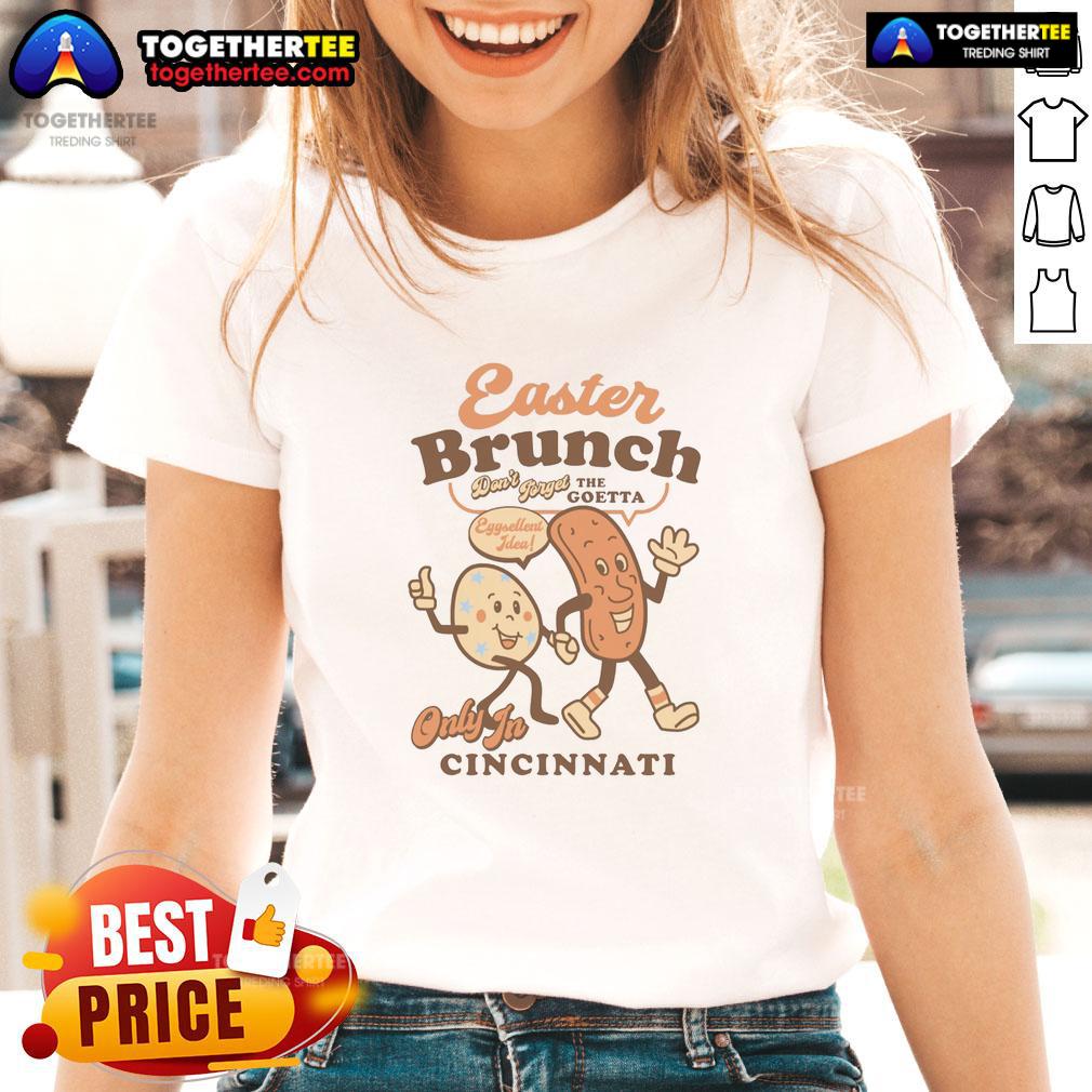 Official Easter Brunch Goetta Egg Cartoon T-Shirt - Image 3