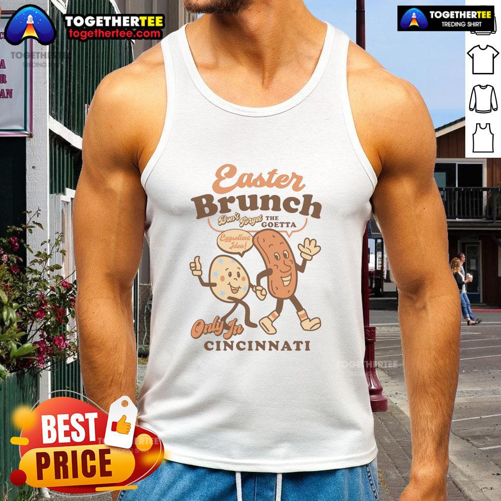 Official Easter Brunch Goetta Egg Cartoon T-Shirt - Image 4