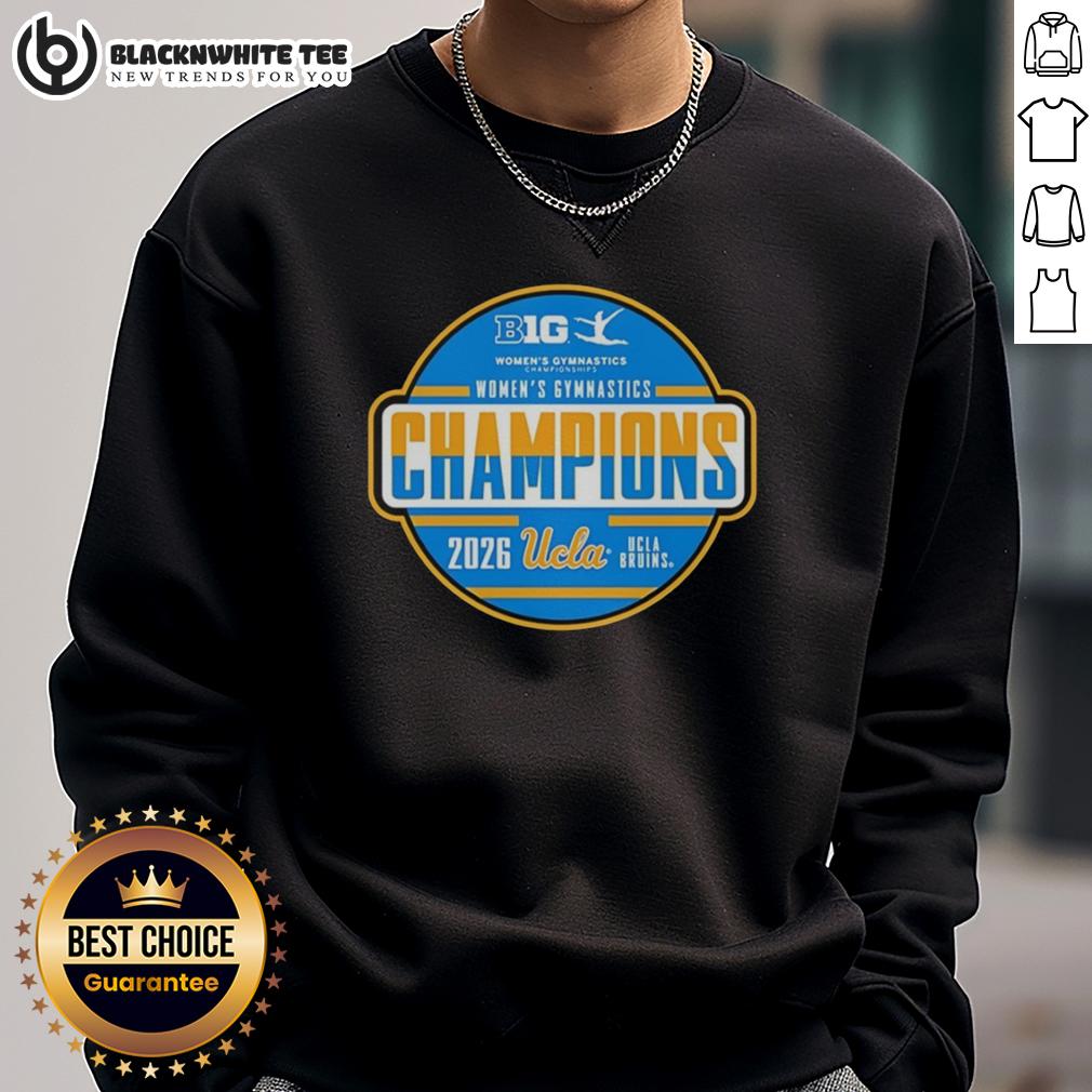 Top UCLA Bruins Big Ten Women's Gymnastics Tournament Champions T-Shirt - Image 5